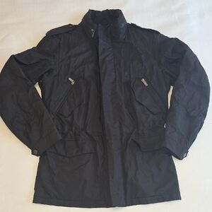 Zegna Sport Men's Black Safari Field Jacket, Small